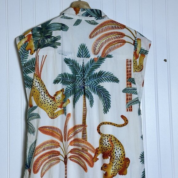 Maeve x Anthropologie The Lillian cap-sleeve button-front midi dress Medium - Picture 13 of 15